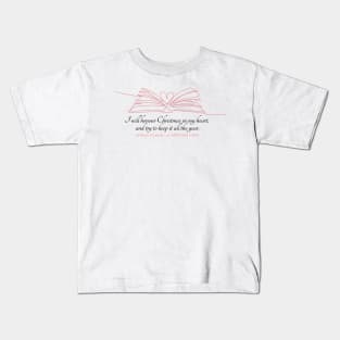 A Christmas Carol quote Kids T-Shirt